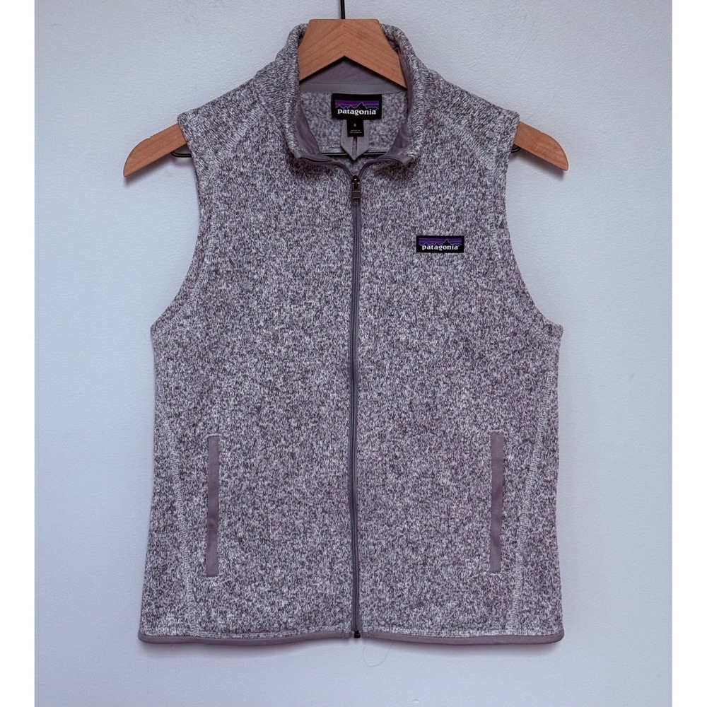 Patagonia Better Sweater Vest Women's Small Grey Heather Full Zip Fleece Jacket